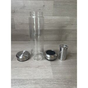 Preup Tea Infuser and Glass Water Bottle. Excellent Condition. On-The-Go Brew.